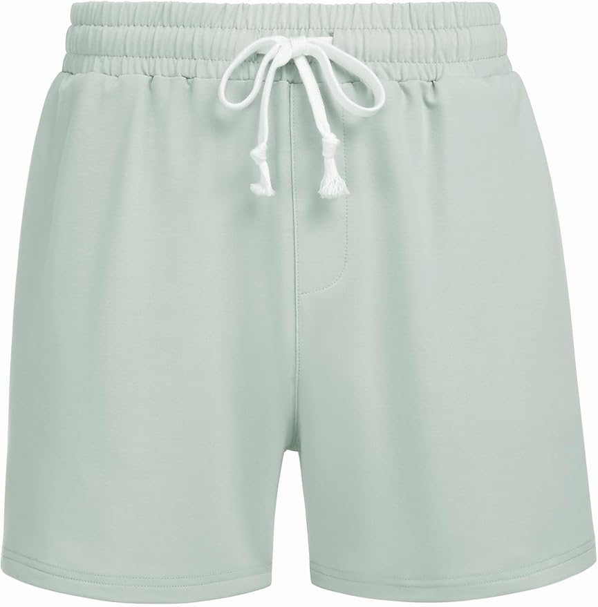 Deyeek 5.5 Inch Mens Pajama Shorts Sleep Cotton Lounge PJ Lightweight Elastic Waist Drawstring Nightwear Bottom with Pockets