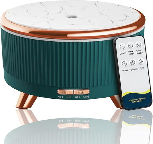 Diffusers for Essential Oils Large Room, 500ml Aromatherapy Diffuser Cool Mist Humidifier with Remote Control,7 Colors Lights & 3 Mist Mode Waterless Auto Off for Women Spa Decor Office Home