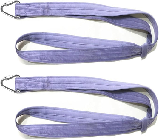 9ft 2.75m Aerial Straps Ropes Yoga Aerial Acrobatics Body Aerial Loop Trapeze Circus Apparatuses Equipment Three-Layer Straps 1 pairs