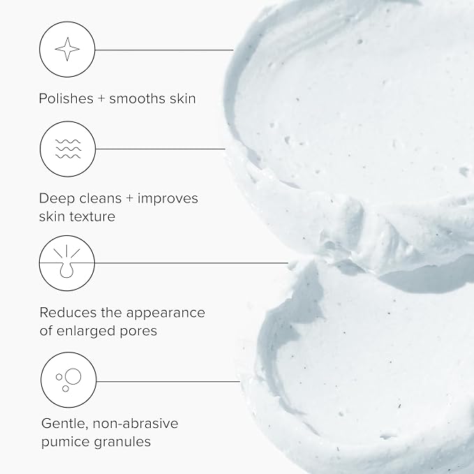 DRMTLGY Microdermabrasion Facial Scrub and Face Mask. Non-Abrasive Face Exfoliator Improves Acne Scars, Blackheads, Pore Size, and Skin Texture. 2 oz