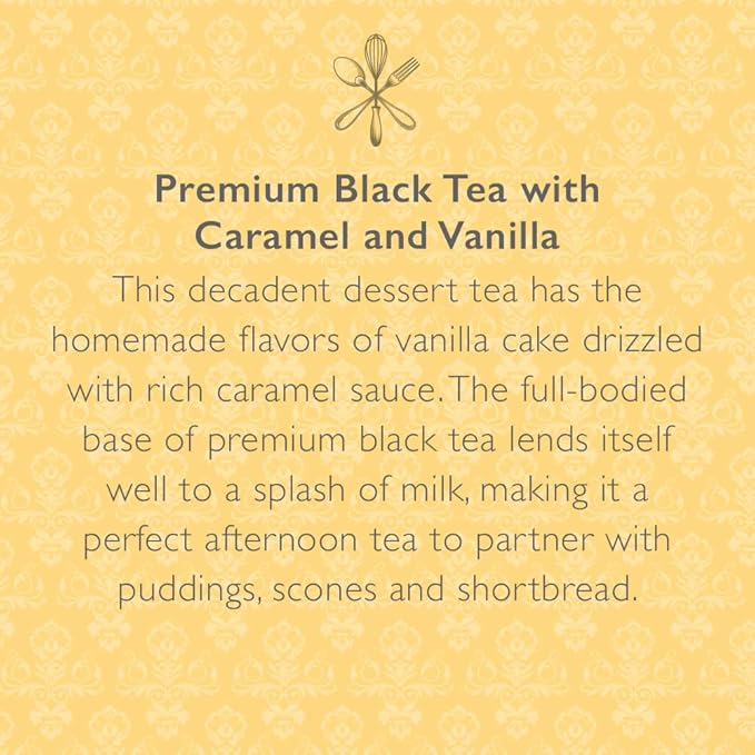 The Republic of Tea Downton Abbey Mrs. Patmore's Pudding Tea, 36 Tea Bags, Caramel Vanilla Black Tea