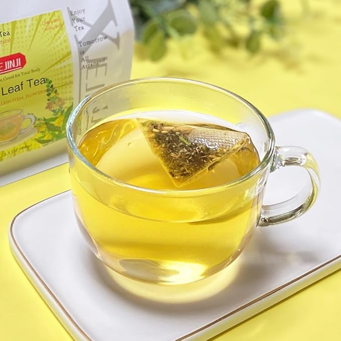 Mullein Leaf Tea - 2.2g*40 TeaBags - Re-usable for Brew - for Detox & Lungs - 100% Natural Mullein Mullein Leaf & Stem & Flower - Non-GMO - Caffeine-free - Eco-Conscious Tea Bags