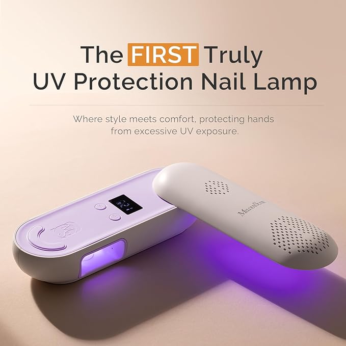 MelodySusie Plus20F Cordless UV Nail Lamp, Innovative UV Protection Light for Gel Nails with 2 Timers & LED Display,Rechargeable Nail Art Tools for Manicure Fast Curing Gel Polish at Salon & Home