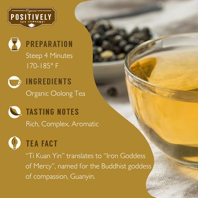 Organic Positively Tea Company, Oolong Tea Sampler, Loose Leaf, 4 Ounce, 3 Pack