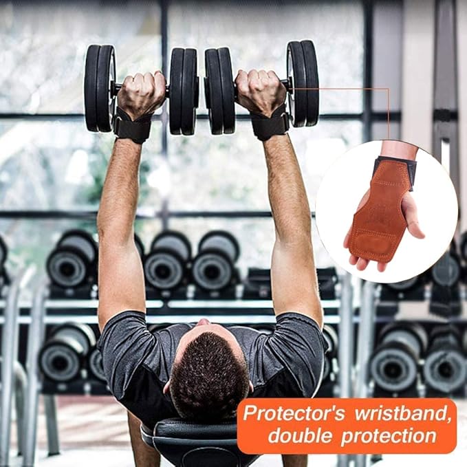 Wrist Straps for Weightlifting for Maximum Grip Support - Lifting Deadlift Strap & Weight Lifting Grips Gloves for Working Out Pull Up Deadlifting & Shrugs