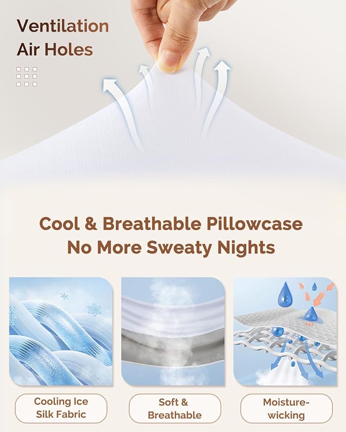 Cervical Neck Pillow, Ultra Soft Ergonomic Memory Foam Pillows for Sleeping with Cooling Breathable Pillowcase, Contour Deep Sleep Pillow for Adults, Neck Support Pillow for Side Back Stomach Sleepers