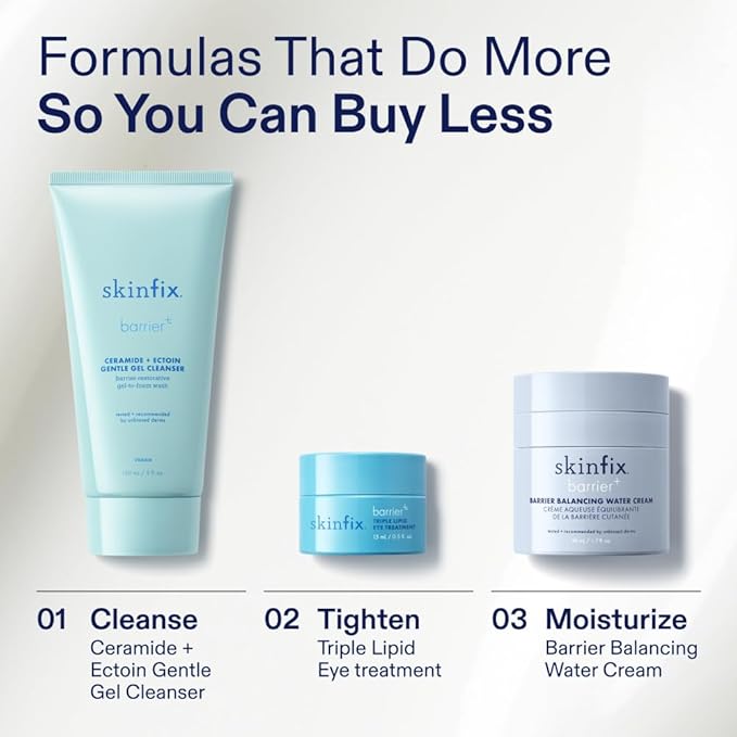 Skinfix Barrier Balancing Water Cream - 1.7 oz - Weightless Moisturizer with Hyaluronic Acid & Niacinamide - Combo + Oily Skin - Acne-Safe, Non-Comedogenic, Fragrance Free, Vegan, Cruelty Free