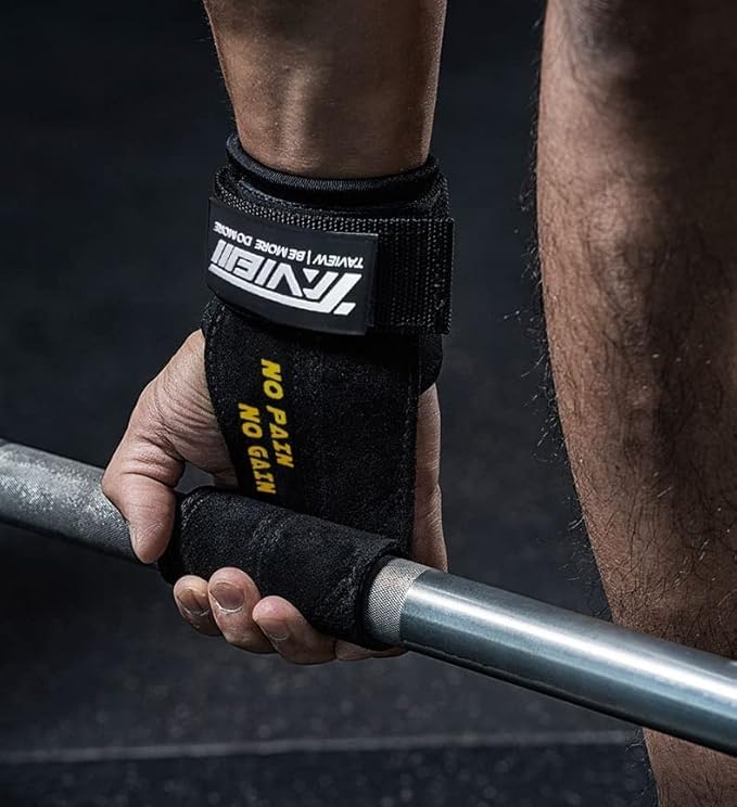 Wrist Straps for Weightlifting for Maximum Grip Support - Lifting Deadlift Strap & Weight Lifting Grips Gloves for Working Out Pull Up Deadlifting & Shrugs