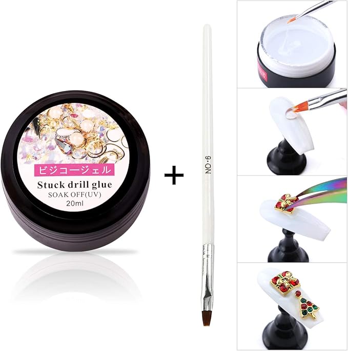 Nibiru Crystal AB Round & Multi-Shape Glass Nail Rhinestone Set(1728+60pcs), Flatback Gems Stones For Nails Decorations (1728+60 pcs Rhinestones with Glue)