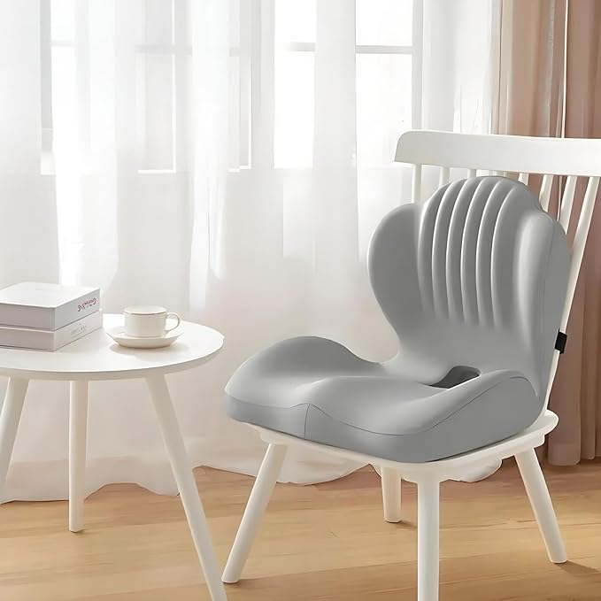 Lotarrotta Ergonomic Seat Cushion with Lumbar Support, Multi - Purpose Orthopedic Seat Pillow for Office Chair, Car, Dining Chair, Truck, Relief for Back, Hip, Leg Pain