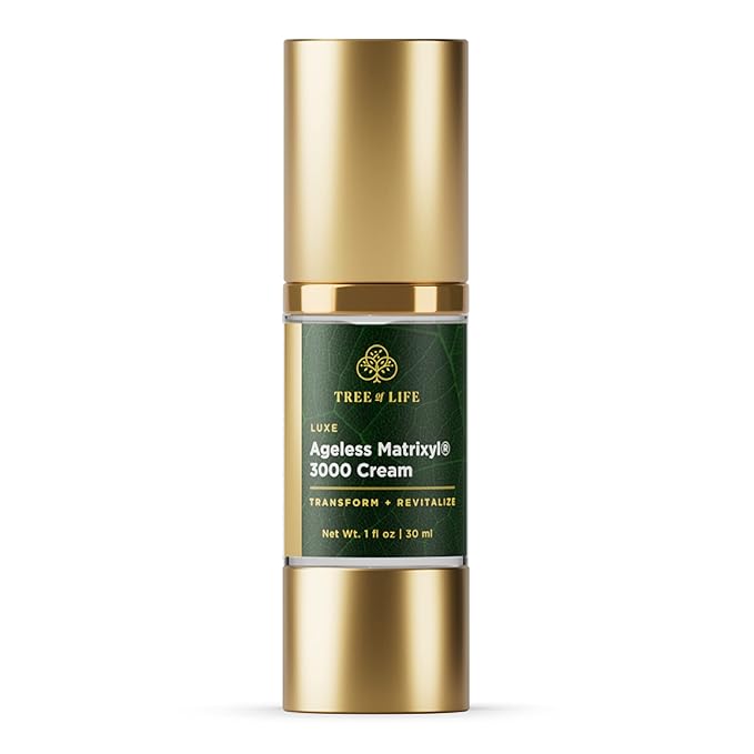 Tree of Life Beauty Moisturizer, Hydrating, Anti-Aging, Reduces Dark Spots & Fine Lines, Brightens, Firmer and Smoother Skin Non Greasy - Matrixyl 3000 Face Cream 1.7 Fl Oz