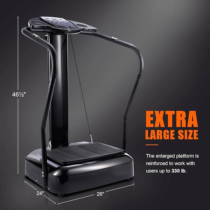 2000W Whole Body Vibration Platform Exercise Machine with MP3 Player (180 Speed Levels Platform)