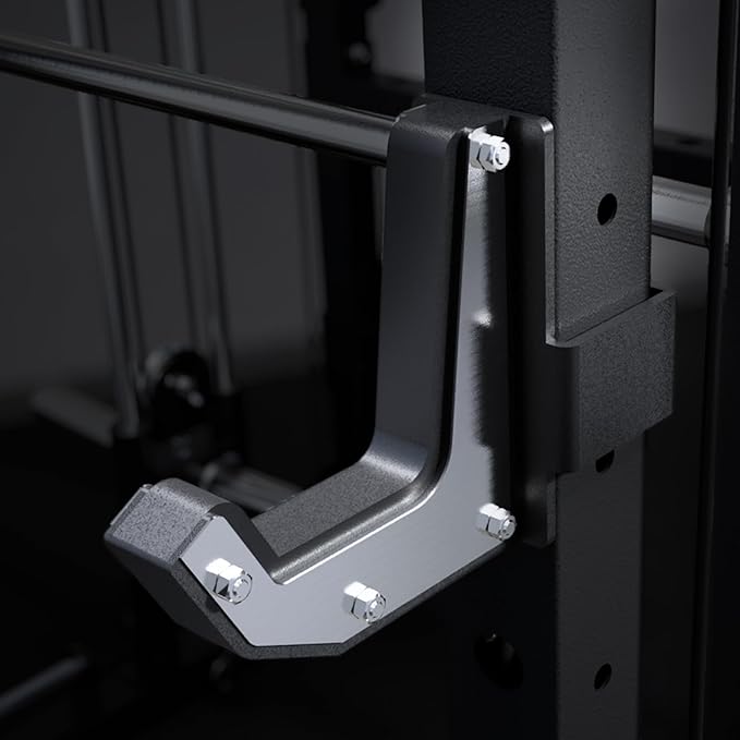 RitFit M2 PRO-3D Smith Machine with Weight Stack, 3D Functional Trainer & Power Cage, 308.6lbs Stack, 16 Adjustment Holes, 6 Storage Pegs for Full-Body Home Gym