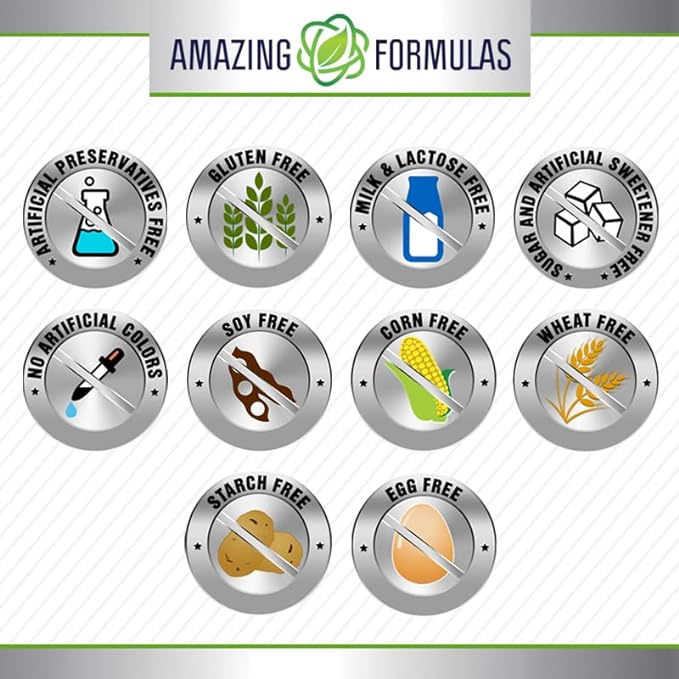 Amazing Formulas Alpha Lipoic Acid | 200 Mg Supplement | Capsules | Non-GMO | Gluten-Free | Made in USA (1 Pack, 240 Count)
