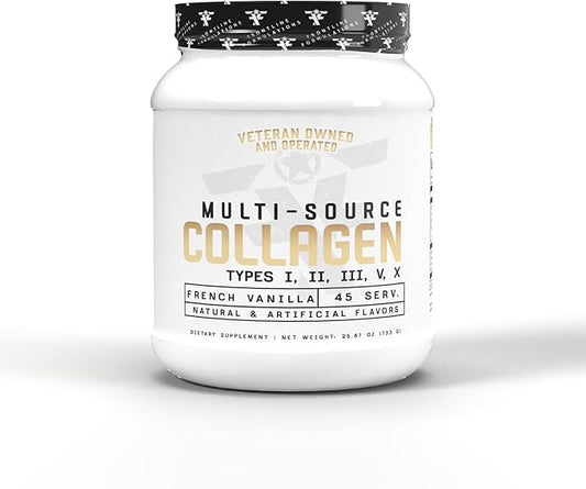 Multi-Source Collagen, Promotes Hair, Skin and Nail Health (French Vanilla)