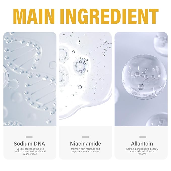 Salmon DNA Ampoule, 35ml Microneedling Serum, Hydrates & Moisturizes Skin, Anti-Wrinkle & Enhance Barrier Function for Face and Body