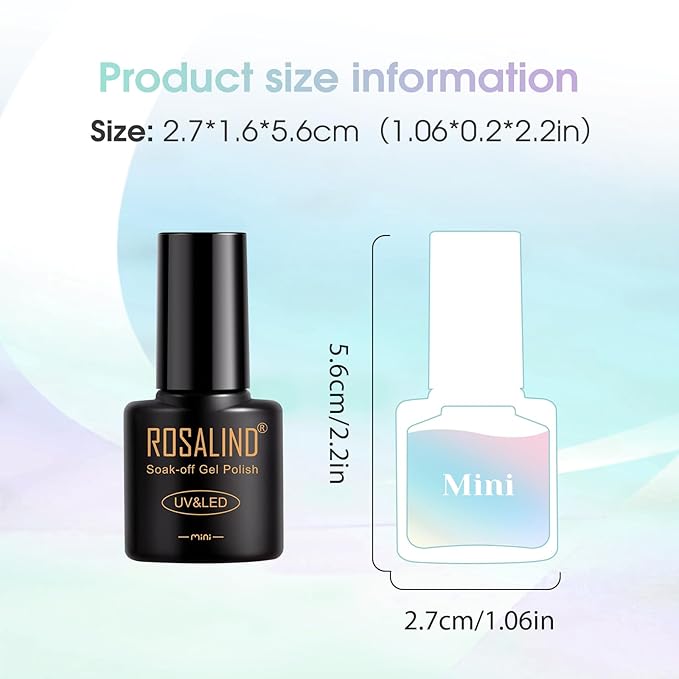 ROSALIND Macaron Gel Nail Polish Set, 12 Colors White Yellow Green Gel Polish Light Pink Candy Colors Gels Polish Set Soak Off Pastel Spring Summer Gel Polish Kit for Nail Art Gift