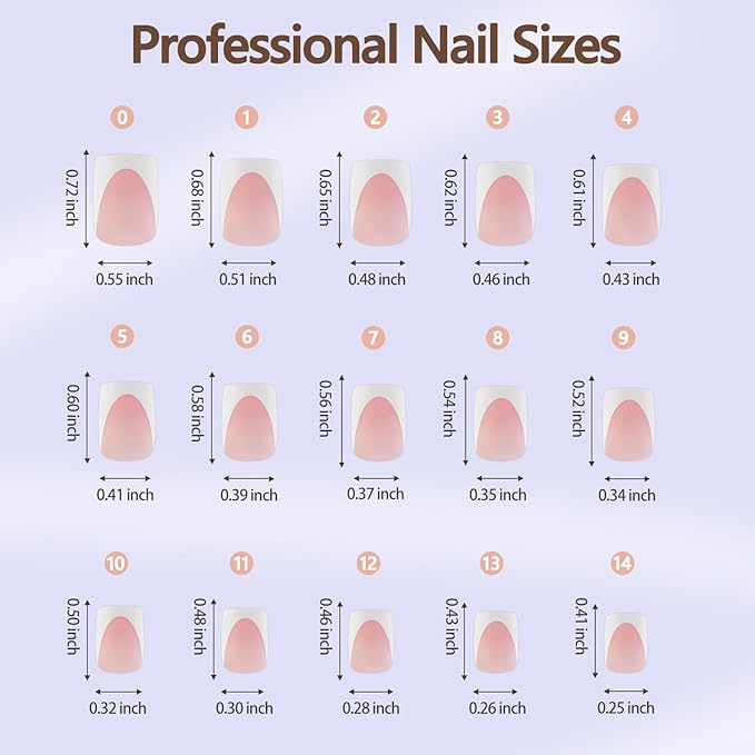 Misssix XBASICTIPS Deep French Gel Nail Tips, 150Pcs Soft Gel French Tip Press on Nails, Short Square Pre-shaped False Nails, No Need to File Fake Nails for Nail Art DIY