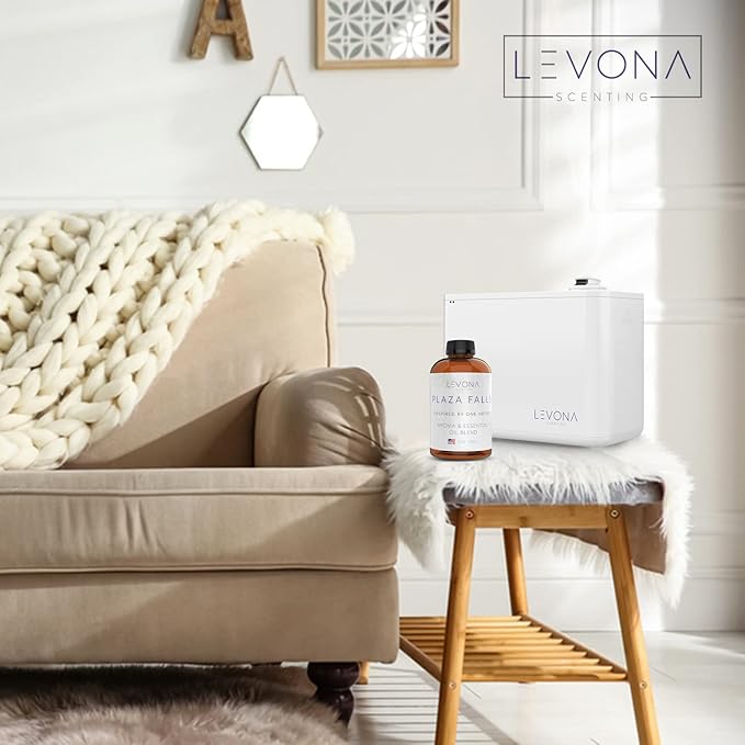 Levona Scent Essential Oil - Fresh Aroma for Home, Office, Hotel & Spa, Perfect in Humidifiers and Diffusers, Luxury Fragrance, with Cucumber Water, Orange, Melon Notes - 700ml/ 23 fl oz, Plaza Falls