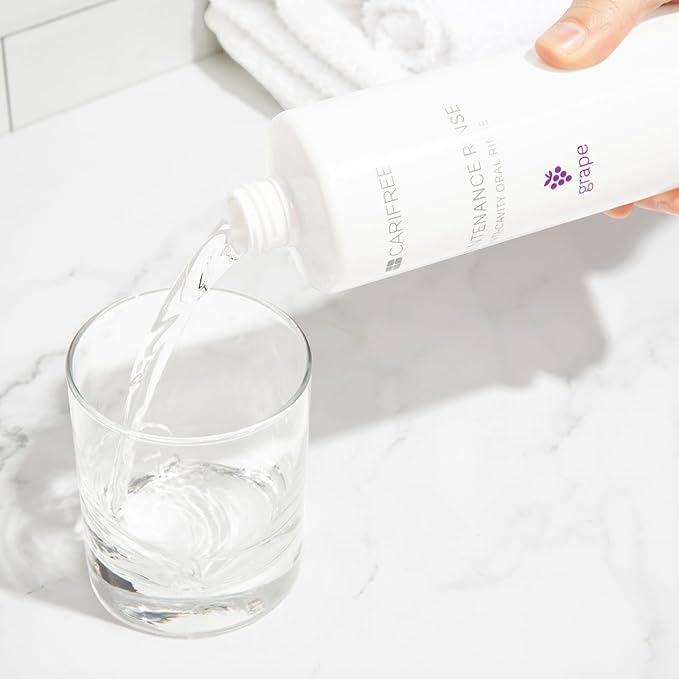 CariFree Maintenance Rinse, Grape Flavored, Anti-Cavity Fluoride Mouthwash, Dentist Recommended, Prevents Oral Decay, Freshens Breath, Alcohol-Free, Neutralizes pH (Previously CTx3)