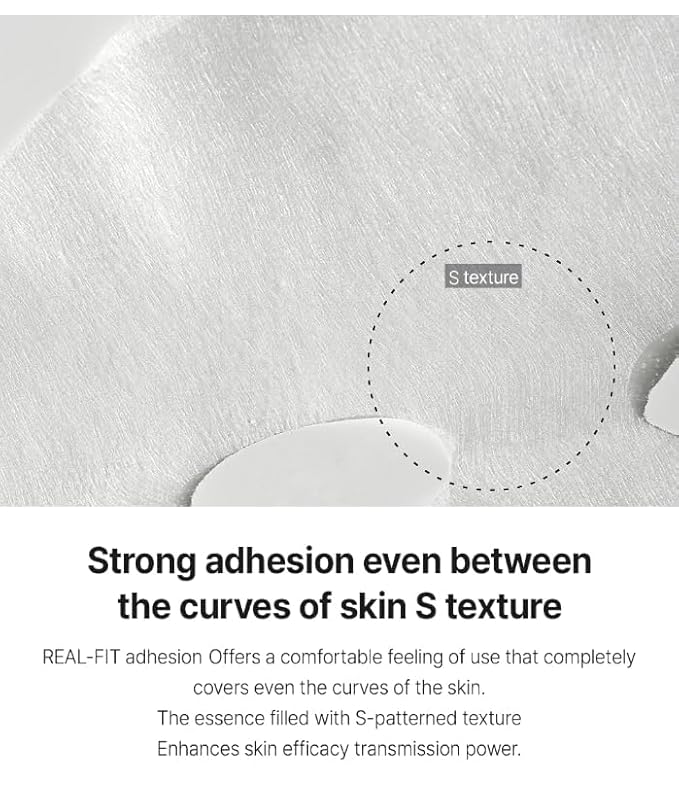 Fation Real Fit Mask, 5 Pack (Rice Brightening)