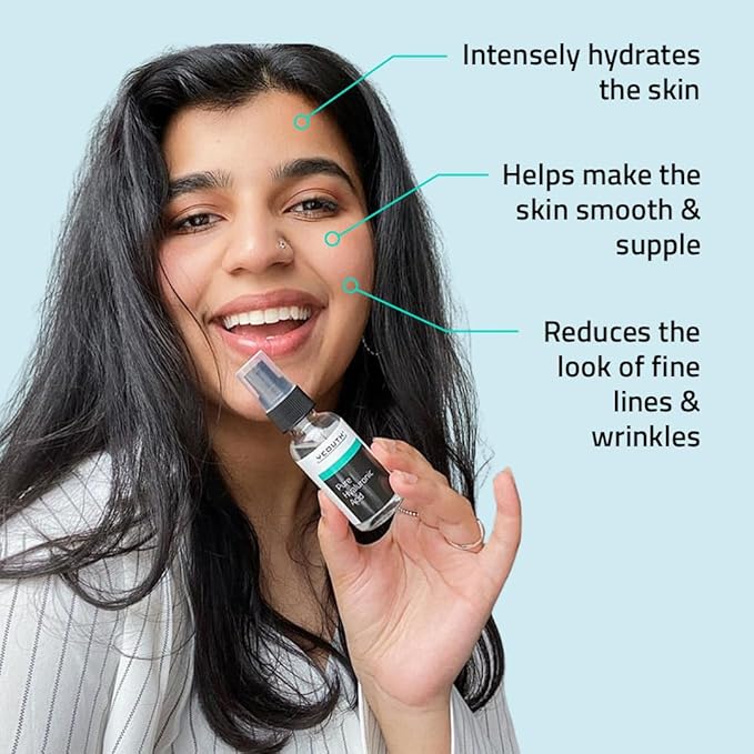 YEOUTH Pure Hyaluronic Acid Serum for Face 99% for Dry & Dull Skin, Hydrating Hyaluronic Acid Face Serum for Women & Men, For All Skin Types 1oz