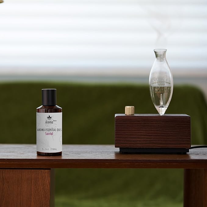 Santal Essential Oil Blend Inspired by Santal-33 Perfume – Luxury Hotel Scented Aromatherapy Diffuser Oil for Home – Sandalwood, Violet, Cedar – for Ultrasonic Diffuser, Humidifier, Reed – 150ML