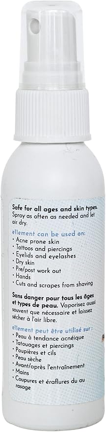 Hypochlorous Acid Face and Skin Spray - HOCL- Safe for use on Acne Prone Skin - Eczema - Dry Scalp - Post Procedure -Toner - Eye Lash Cleanser - Face and Hand Cleanser (Small 2 oz.)
