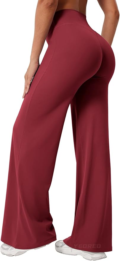 YEOREO Workout Leggings Womens No Front Seam Straight Leggings 29" / 31.5" / 33" High Waist Buttery Eddiy Gym Yoga Pants