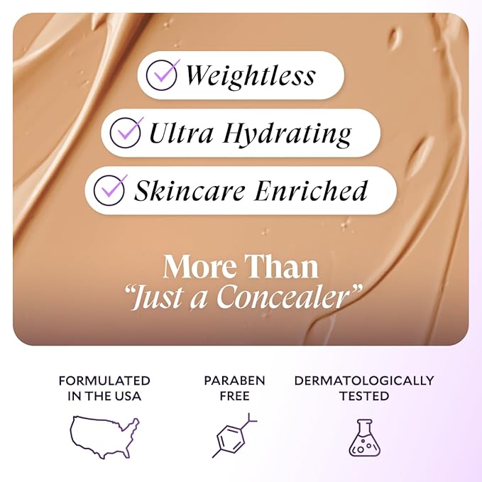 Fièra Luxury Concealer & Foundation with Anti-Aging Ingredients - Full Coverage for Dark Circles, Wrinkles, Fine Lines, and Spots, All-Day Wear For Mature Skin - Espresso, 0.5 FL. OZ. / 15 ML