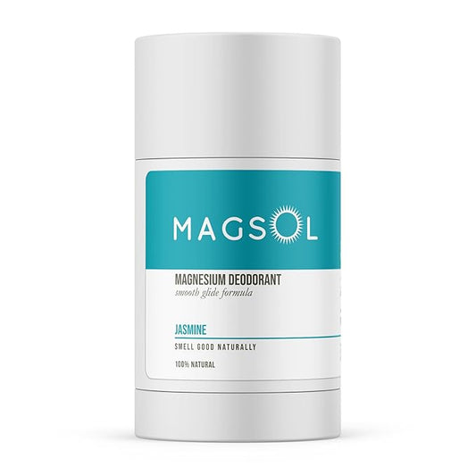 MAGSOL Natural Deodorant for Women & Men | Aluminum Free Deodorant for Women | Gentle on Skin with Sweet Almond Oil & Beeswax | Baking Soda Free | Paraben & Pthalate Free (Jasmine)