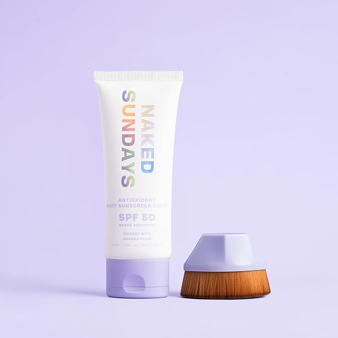 Naked Sundays SPF 50 Antioxidant Body Sunscreen Lotion – Broad Spectrum UVA/UVB Protection, Hydrating & Lightweight – 100ml