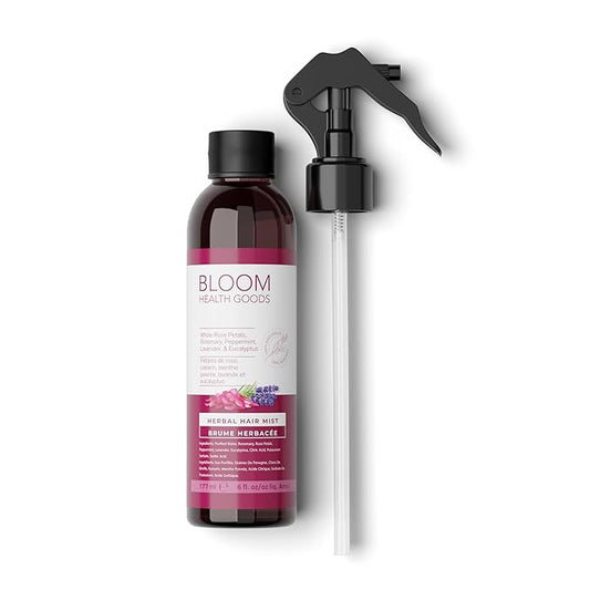 Rose Petal, Rosemary, Peppermint, Lavender, Eucalyptus Herbal Hair Mist