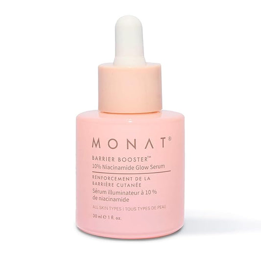 MONAT Barrier Booster™ Niacinamide Glow Serum – Lightweight, Fragrance-Free Face Serum - Hydrate, Strengthen, & Boost Skin Barrier – Layer-Ready Formula for Smooth, Glass-Skin Finish – 30 ml / 1 fl oz