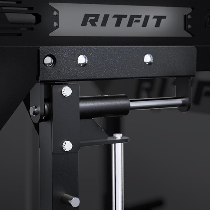 RitFit M2 PRO-3D Smith Machine with Weight Stack, 3D Functional Trainer & Power Cage, 308.6lbs Stack, 16 Adjustment Holes, 6 Storage Pegs for Full-Body Home Gym