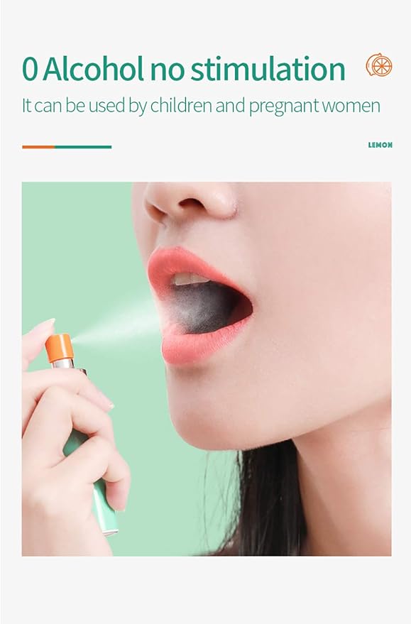 Breath Spray for Bad Breath Fresheners Mouth Spray Mint Oral Care Health Spray for Dry Mouth With Surprise Gifts, 0.5 fl.oz/Bottle (Pack of 2)