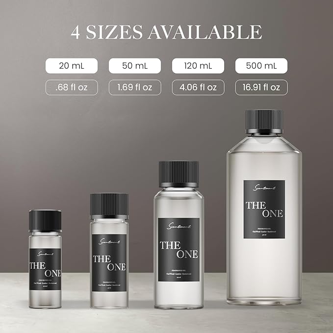 Scentiment Diffuser Oil - The One | Inspired by 1 Hotel® Miami Beach Lobby Scent | Aromatherapy Fragrance Oil | Notes of Cardamom, Leather, Lemon with Cinnamon & Sandalwood (120ml)