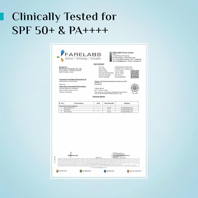 Pilgrim Korean Cica Moisturizer with 5 Ceramides & 2% Niacinamide Glow Gel Sunscreen SPF 50 PA+++ | Hydration, Barrier Strength & Bright Glow | Lightweight & Non-Sticky