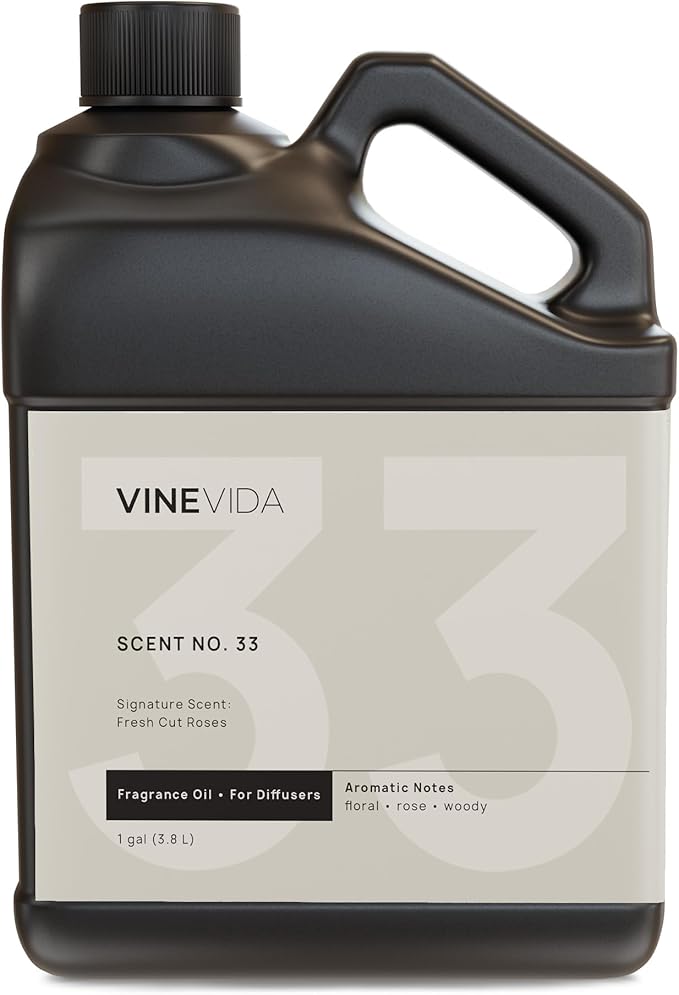 VINEVIDA [128 Fl Oz] Fresh Cut Roses Fragrance Oil for Cold Air Diffusers, Essential Oils for Diffuser Oil Refill & Air Freshener Room Spray