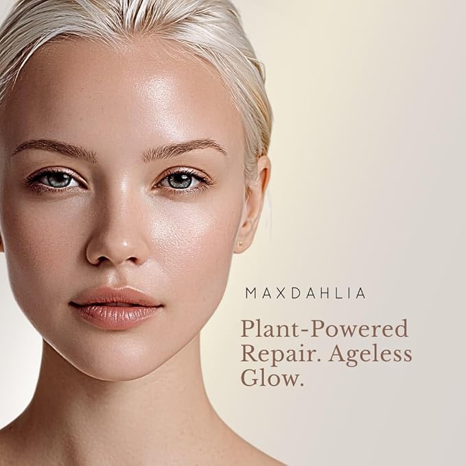 MAXDAHLIA HydroFlora Barrier Repair Face Oil Gel– Anti-Aging Moisturizer for Deep Hydration & Skin Barrier Support with Abyssinian, Babassu & Bakuchiol | Lightweight, Non-Greasy Facial Oil