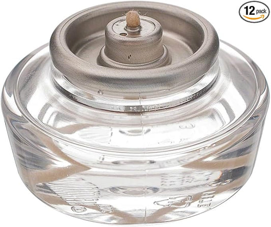 D'light Online 12-Hour Liquid Votive Candles, Disposable Fuel Cells, Event Bulk Package, Emergency Candles, Restaurant Tables, Romantic Dinner Candles and Wedding Tables (Set of 12)