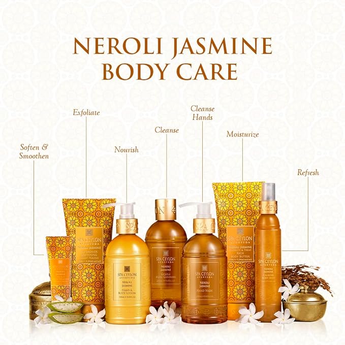 SPA CEYLON Neroli Jasmine In-Shower Softening Body Polish | Exfoliating Shower Scrub | Skin Smoothing Treatment