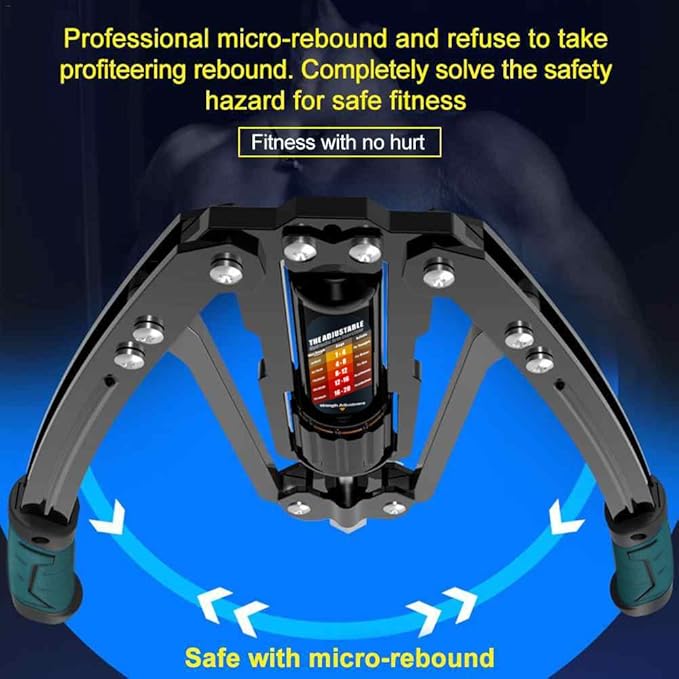 EAST MOUNT Twister Arm Exerciser - Adjustable 22-440lbs Hydraulic Power, Home Chest Expander, Shoulder Muscle Training Fitness Equipment, Arm Enhanced Exercise Strengthener.