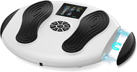 Foot Massager for Neuropathy with Magnetic Storage, EMS & TENS & EPT & NMES+ 4-in-1 Therapies, Effective Foot Pain Relief, Transcutaneous Electrical Nerve Stimulator