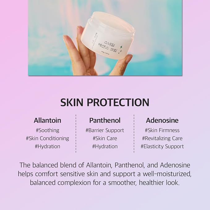 BlingOne L.ASY Snail Essence Cream (3.52 oz) – Soothing & Hydrating Moisturizer for Sensitive Skin