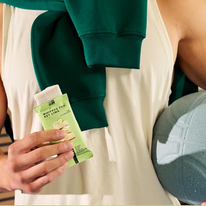 TRUBAR Vegan Protein Bar, Whipped for Key Lime, Gluten Free, Plant Based, High Fiber, Dairy Free, Low Fat, Non GMO, No Sugar Alcohols, 12G Lean Protein, 13G Fiber, Healthy Snack Bars, 12 CT