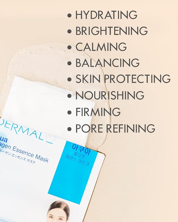 DERMAL Made in Korea Facial Mask – 20+ Years of Trusted K-Beauty, Premium Quality vs. Generic Chinese Masks, Best Value Sheet Mask for Daily Skincare – 16 Combo Pack A