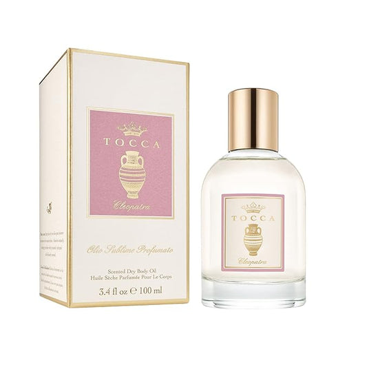 Tocca Cleopatra Scented Dry Body Oil, 3.4 Fl Oz - Olio Sublime Profumato Body Fragrance Featuring Grapefruit, Jasmine & Vanilla Musk