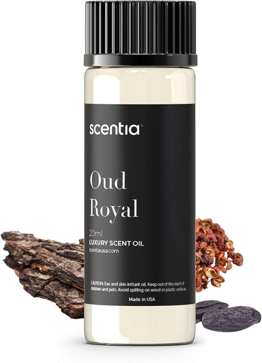 Oud Royal Hotel Diffuser Oil 20 ml | Oud Royal for Scent Diffuser | Luxurious Aroma, Niche Scent, Cardamom, Rosewood & Oud | 20ml Aromatherapy Fragrance
