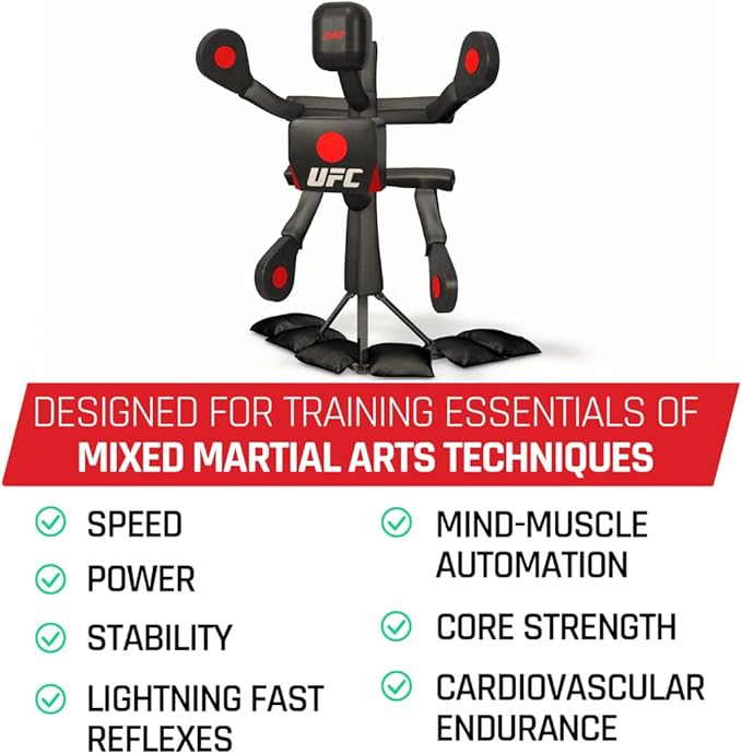 BAS UFC Body Action System - Fully Adjustable Punching & Kicking Pads - Martial Arts Training: MMA, Boxing, Karate, Muay Thai & More!